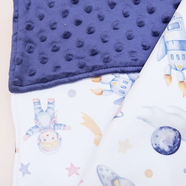 Carrol Baby Blanket Hello Astronaut - Baby Blanket - Hooded Blanket - Selimut Bayi - Gambar 3