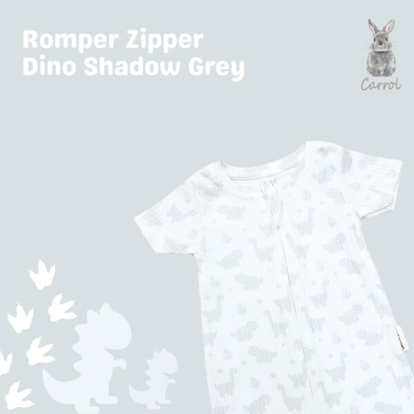 Carrol n Barrol Romper Zipper Flowers n Sea Collections - Romper Bayi Katun Ribbed Lucu - Romper Motif Lucu - Gambar 3