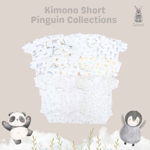 Carrol n Barrol Kimono Jumper Penguin Collections - Jumper Bayi Katun Lucu - Jumper Motif Lucu