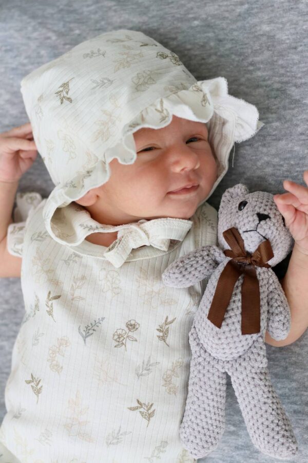 Carrol n Barrol Tank Ruffle Jumper Flowers n Sea Collections - Jumper Bayi Ruffle Lucu - Jumper ribbed katun lucu - Gambar 5