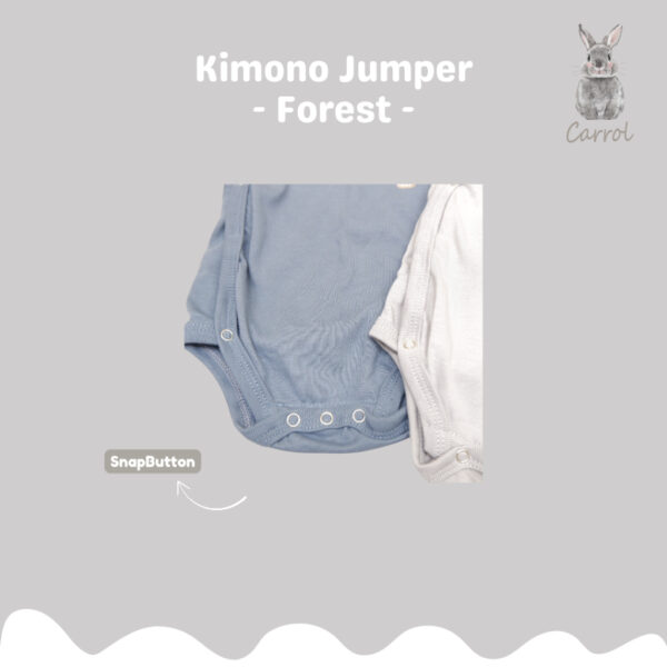 Carrol n Barrol Kimono Jumper Cotton Forest Colors Collections - Jumper Bayi Katun Pendek - Gambar 3