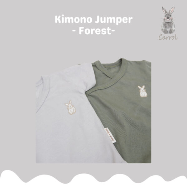 Carrol n Barrol Kimono Jumper Cotton Forest Colors Collections - Jumper Bayi Katun Pendek - Gambar 2