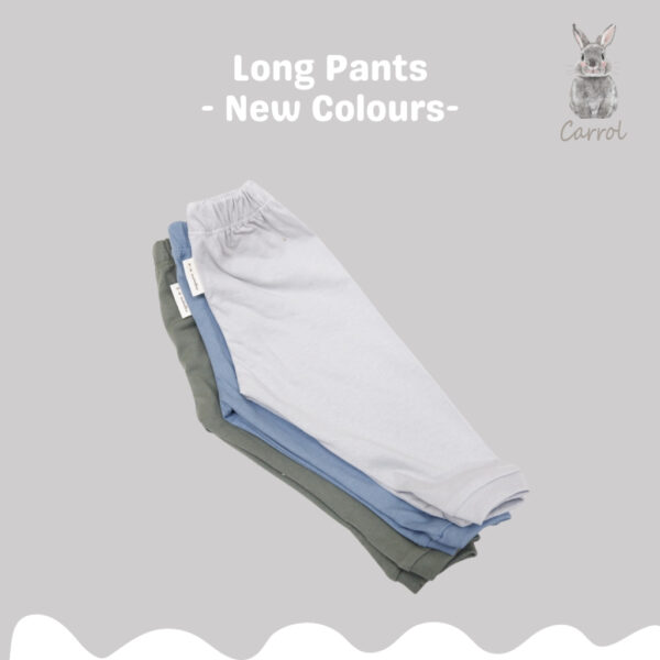 Carrol n Barrol Long Sleeve Plain Forest Colors Collections - Piyama Bayi - Setelan Panjang Katun - Gambar 3