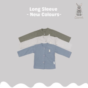 Carrol n Barrol Long Sleeve Plain Forest Colors Collections - Piyama Bayi - Setelan Panjang Katun