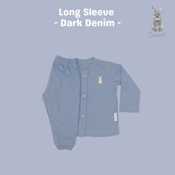 Carrol n Barrol Long Sleeve Plain Forest Colors Collections - Piyama Bayi - Setelan Panjang Katun - Gambar 5
