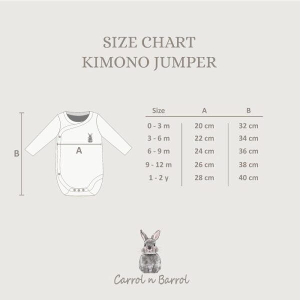 Carrol n Barrol Kimono Long Jumper Forest Colors Collections - Jumper Panjang Bayi Katun - kimono panjang katun - Gambar 5