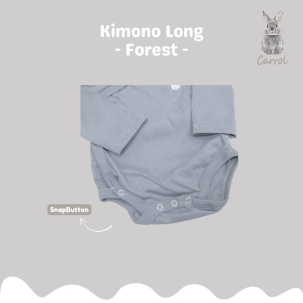Carrol n Barrol Kimono Long Jumper Forest Colors Collections - Jumper Panjang Bayi Katun - kimono panjang katun - Gambar 4
