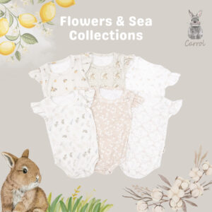 Carrol n Barrol Tank Ruffle Jumper Flowers n Sea Collections - Jumper Bayi Ruffle Lucu - Jumper ribbed katun lucu
