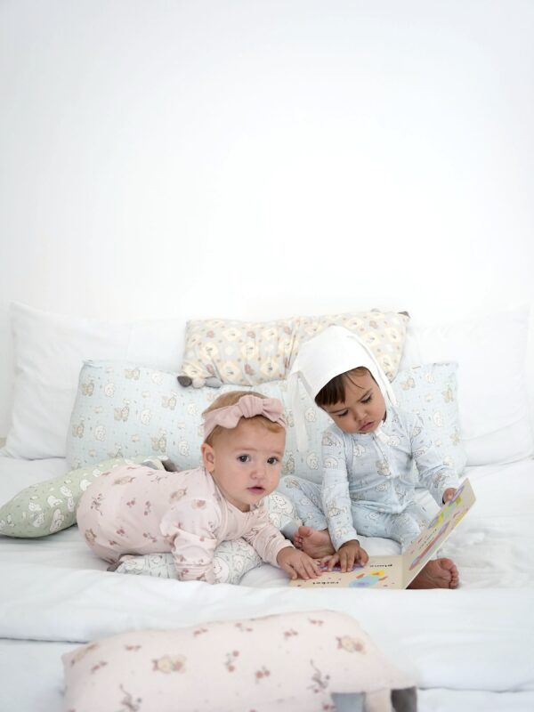 Carrol n Barrol X Mon n Harper Sleepsuit Tencel - Jumper Panjang Buka Tutup Tangan Kaki - Carrol X Mon n Harper Collections