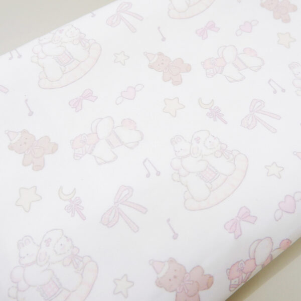 Carrol Baby Blanket Toodler Teddy Bear n Ribbon Mix - Toodler Blanket - Selimut Anak - Gambar 3