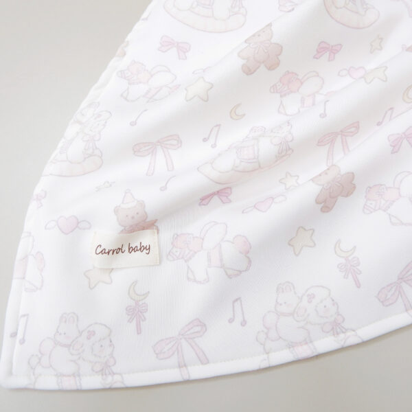 Carrol Baby Blanket Toodler Teddy Bear n Ribbon Mix - Toodler Blanket - Selimut Anak - Gambar 4