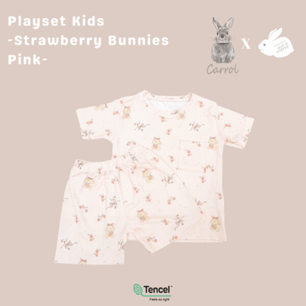 Carrol n Barrol X Mon n Harper Playset Kids Tencel - Setelan Anak - Setelan Pendek Anak - Setelan Tencel - Carrol X Mon n Harper Collections - Gambar 4