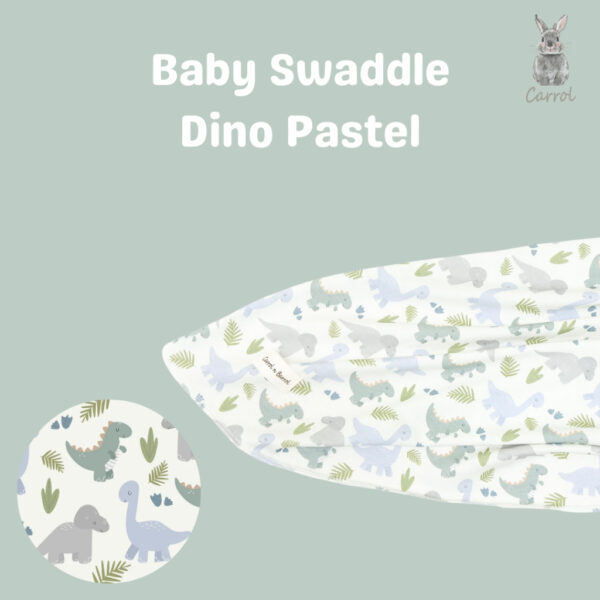 Carrol n Barrol Swaddle Baby Bear n friends Collections - Bedong Bayi Katun Motif - Baby Swaddle Cotton - Gambar 3
