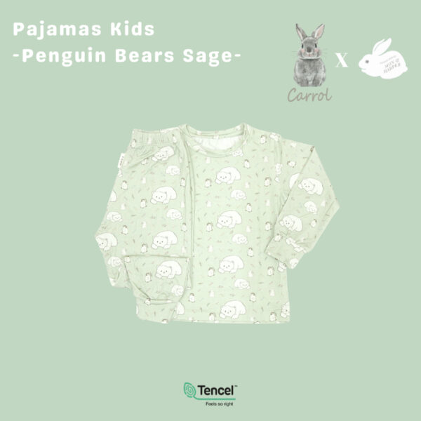 Carrol n Barrol X Mon n Harper Long Sleeve Pajamas - Piyama Anak - Piyama Tencel - Carrol X Mon n Harper Collections - Gambar 4