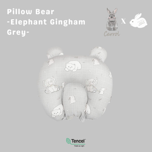 Carrol Baby X Mon n Harper New Born Pillow Bears Ears - Baby Pilow Tencel - Bantal Peyang - Bantal  Kepala Bayi Tencel - Carrol X Mon n Harper Collections - Gambar 4