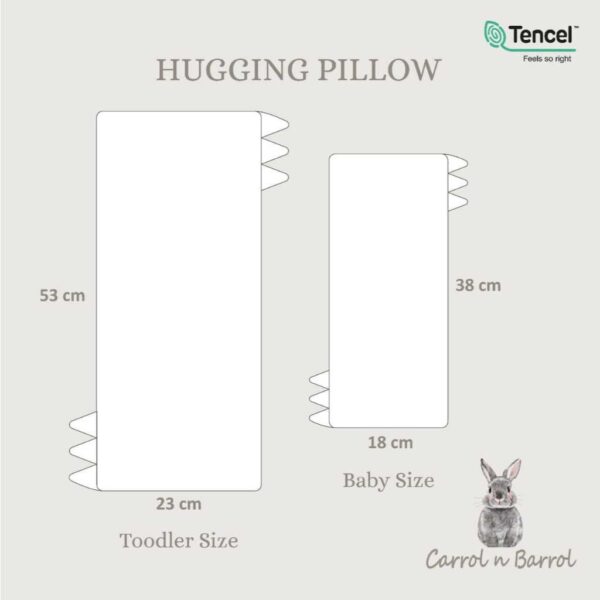 Carrol Baby X Mon n Harper Hugging Pillow Baby Size - Bantal Baby Tencel - Carrol X Mon n Harper Collections - Gambar 5
