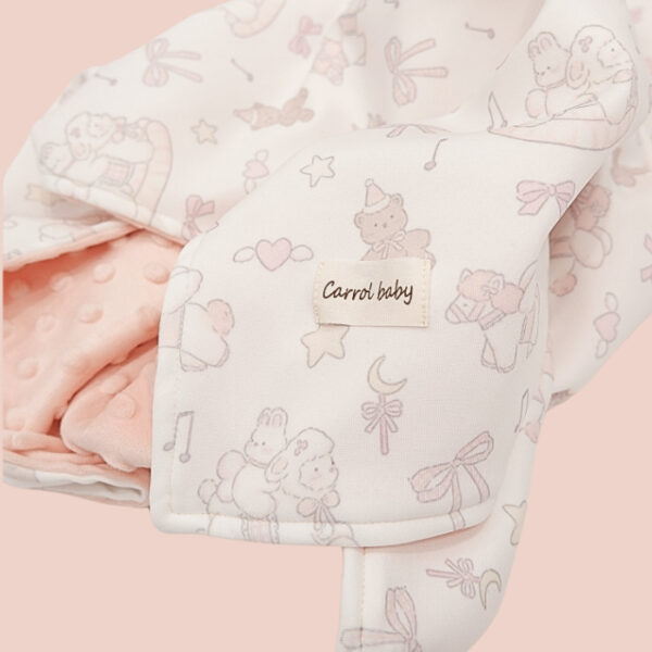 Carrol Baby Blanket Toodler Teddy Bear n Ribbon Mix - Toodler Blanket - Selimut Anak - Gambar 2