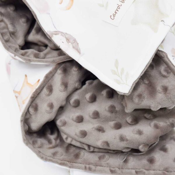 Carrol Baby Blanket Baby Hedgehog Ballon - Selimut Bayi - Selimut Minky - Gambar 3