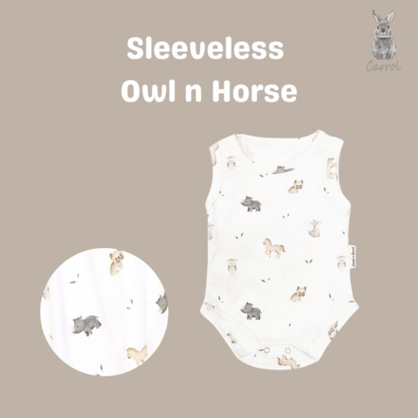 Carrol n Barrol Sleveless Jumper Bear n Friends Collections - Jumper Kutung Bayi - Berbahan Katun - Tanktop Jumper Bayi - Gambar 3