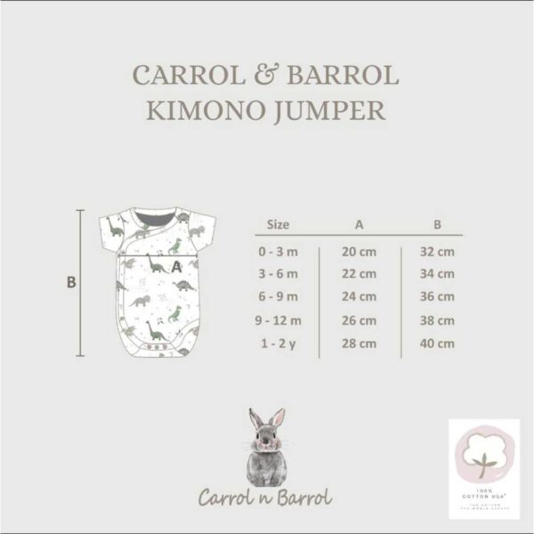 Carrol n Barrol Kimono Jumper Bear n Friends Collections - Jumper Bayi Katun Lucu - Jumper Motif Lucu - Gambar 7