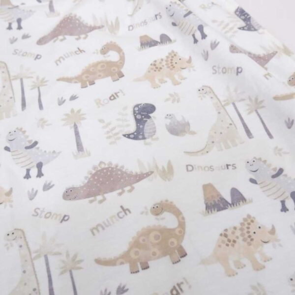 Carrol Baby On The Go Blanket Dinosaur Stomp Brown - Selimut On The Go Bayi - Gambar 3