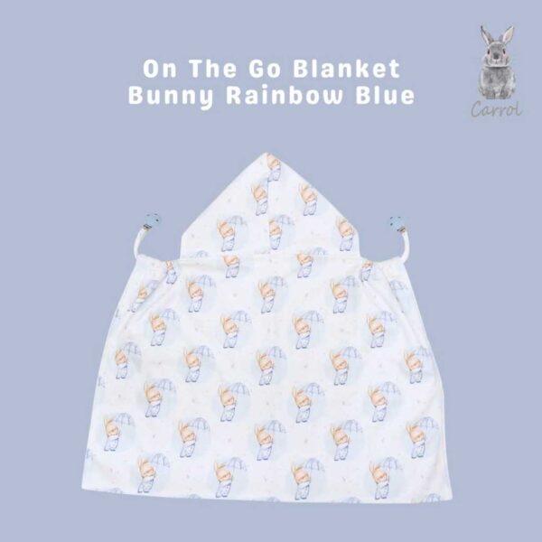 Carrol Baby On The Go Blanket Bunny Rainbow - Selimut On The Go Bayi - Gambar 6