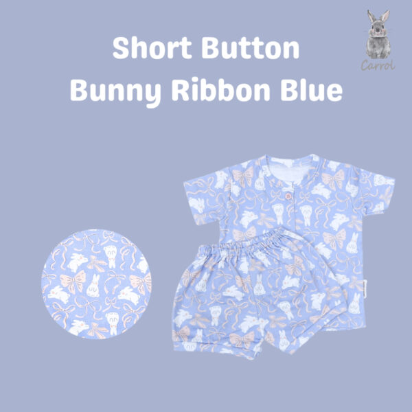 Carrol n Barrol Short Button Set Bear n Friends Collections - Setelan Pendek Bayi Katun - Baju Set Anak Katun - Gambar 3