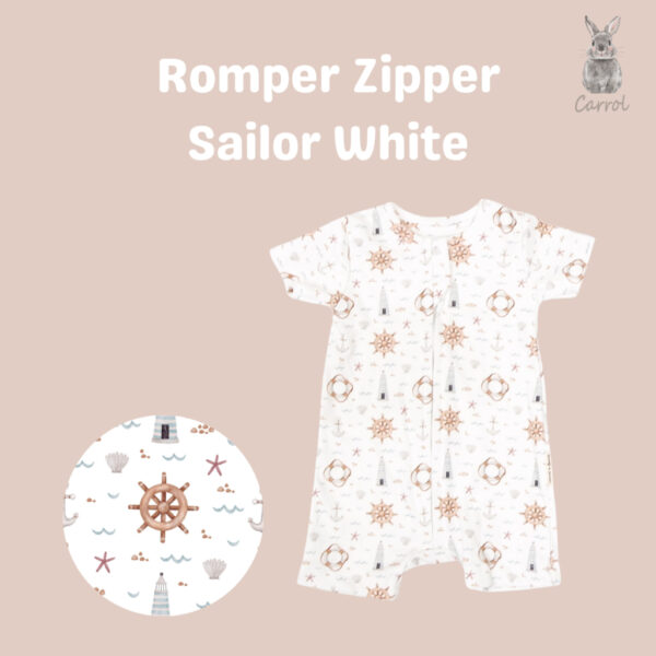 Carrol n Barrol Romper Zipper Bear n Friends Collections - Romper Bayi Katun Lucu - Romper Motif Lucu - Gambar 2