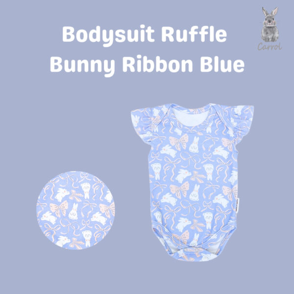 Carrol n Barrol Bodysuit Ruffle Jumper Bear n Friends Collections - Jumper Ruffle Bayi Katun - Gambar 2