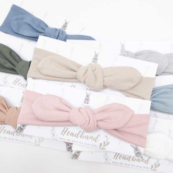 Carrol n Barrol Headband Baby Almond Colors - Bandana Bayi - Gambar 2