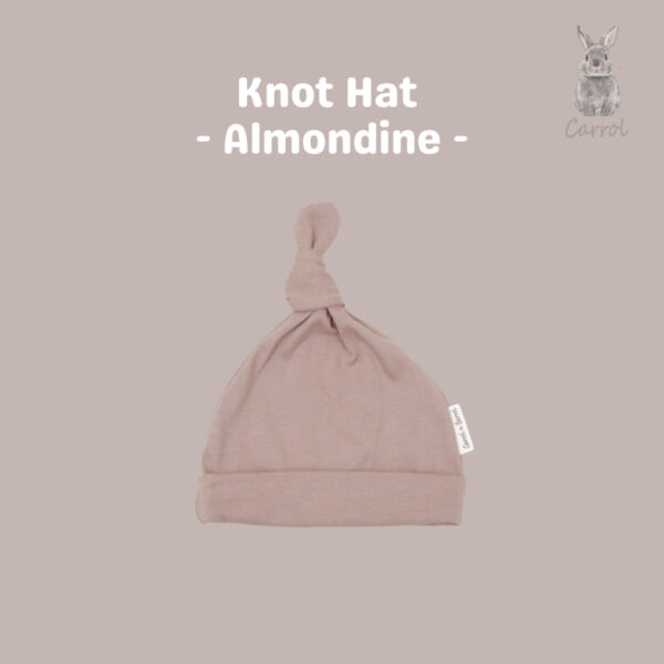 Carrol n Barrol Knot Hat  Cotton Almond Collections - Topi Bayi Knot Lucu - Gambar 3