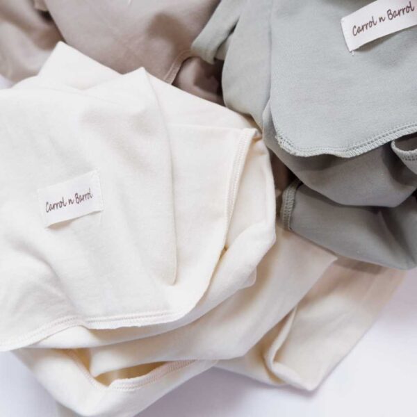 Carrol n Barrol Swaddle Baby Vanilla Collections - Bedong Bayi Premium Katun New Colors - Gambar 4