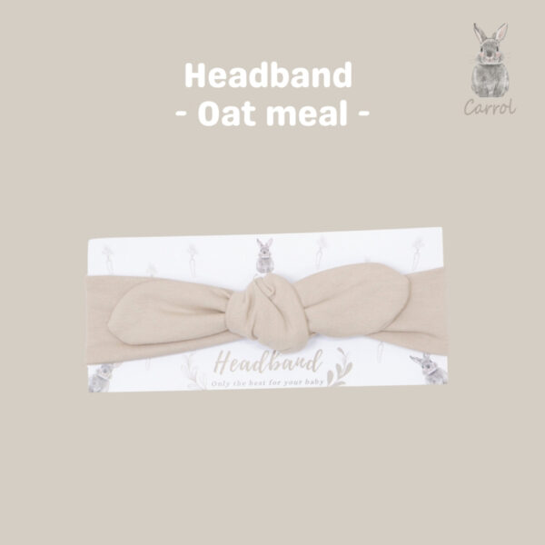 Carrol n Barrol Headband Baby Almond Colors - Bandana Bayi - Gambar 4