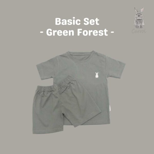 Carrol n Barrol Basic Set Almond Colors Collections - Setelan Anak Katun - Gambar 2