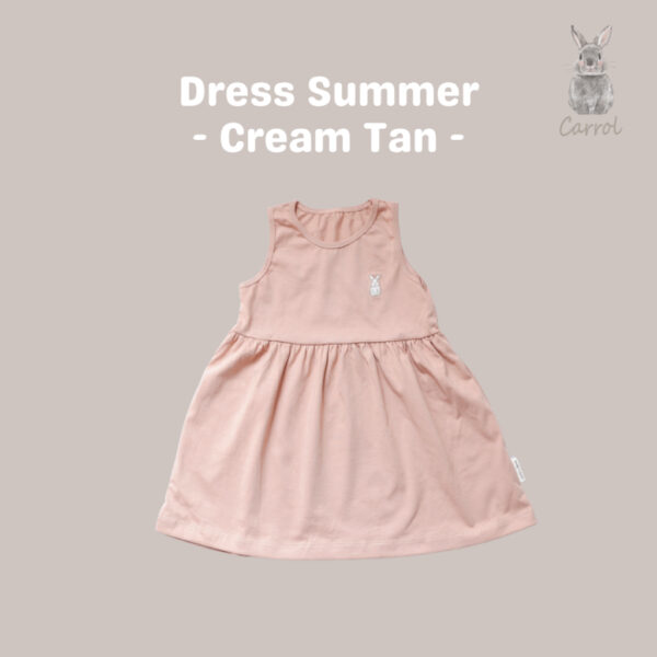 Carrol n Barrol Dress Summer Cotton Almond Collections - Dress Anak Katun - Gambar 3