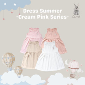 Carrol n Barrol Dress Summer Cotton Almond Collections - Dress Anak Katun