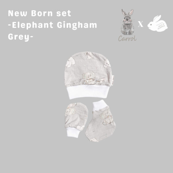 Carrol n Barrol X Mon n Harper New Born Set - Set Tangan Kaki Bayi Tencel - Topi Bayi Tencel - Gambar 6
