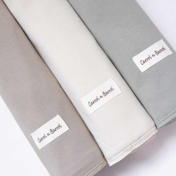 Carrol n Barrol Swaddle Baby Vanilla Collections - Bedong Bayi Premium Katun New Colors - Gambar 5