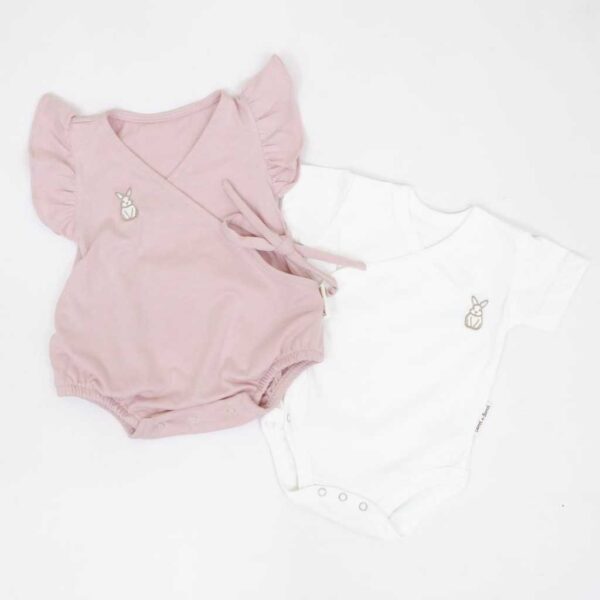 Carrol n Barrol Kimono Ruffle Jumper Cotton Almond Collections - Jumper Ruffle Bayi Katun - Gambar 5