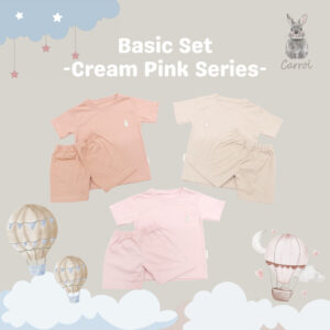 Carrol n Barrol Basic Set Almond Colors Collections - Setelan Anak Katun