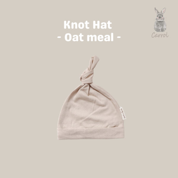 Carrol n Barrol Knot Hat  Cotton Almond Collections - Topi Bayi Knot Lucu - Gambar 2