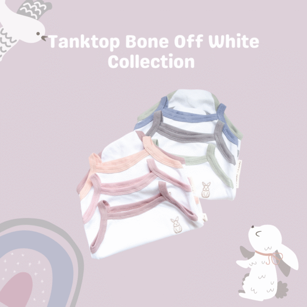 Carrol Baby Tanktop Jumper White Edition -Tanktop Baby - Singlet Bayi - Gambar 2