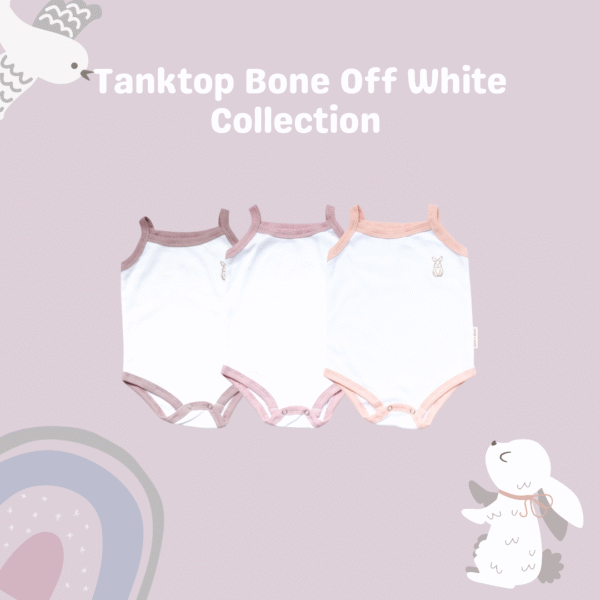 Carrol Baby Tanktop Jumper White Edition -Tanktop Baby - Singlet Bayi