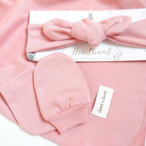 Carrol n Barrol Headband Baby Rose Blush Colors - Bandana Bayi - Gambar 5