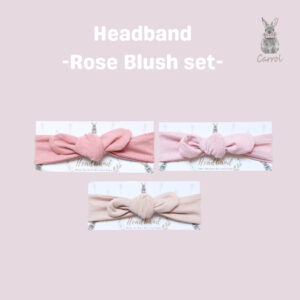 Carrol n Barrol Headband Baby Rose Blush Colors - Bandana Bayi
