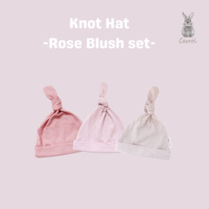 Carrol n Barrol Knot Hat Cotton Rose Blush Collections - Topi Bayi Knot Lucu