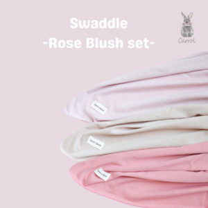Carrol n Barrol Swaddle Baby Rose Blush Collections - Bedong Bayi Premium Katun New Colors