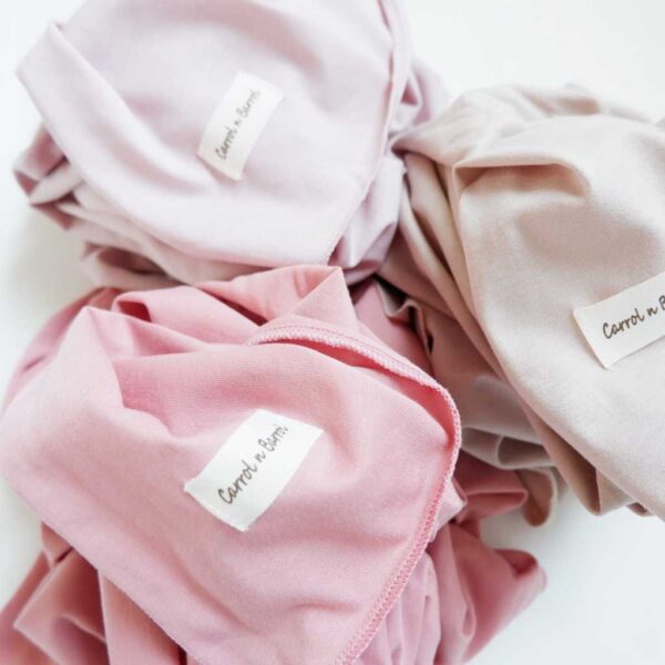 Carrol n Barrol Swaddle Rose Blush Colors Set- Bedong Set - New Colors - Gambar 4