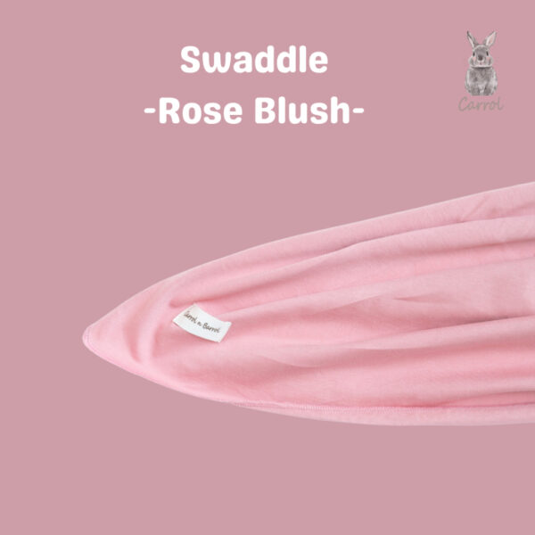 Carrol n Barrol Swaddle Baby Rose Blush Collections - Bedong Bayi Premium Katun New Colors - Gambar 2