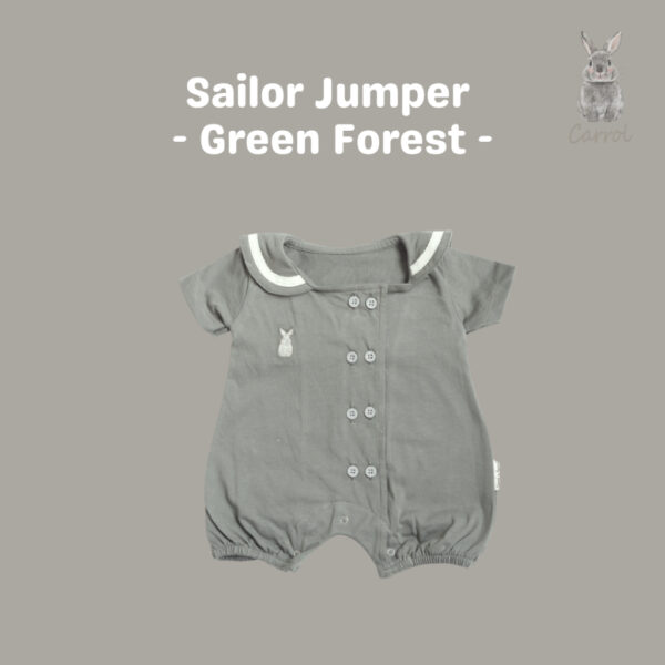 Carrol n Barrol Sailor Romper Almond Collections - Romper Sailor - Romper Bayi Katun - Gambar 2